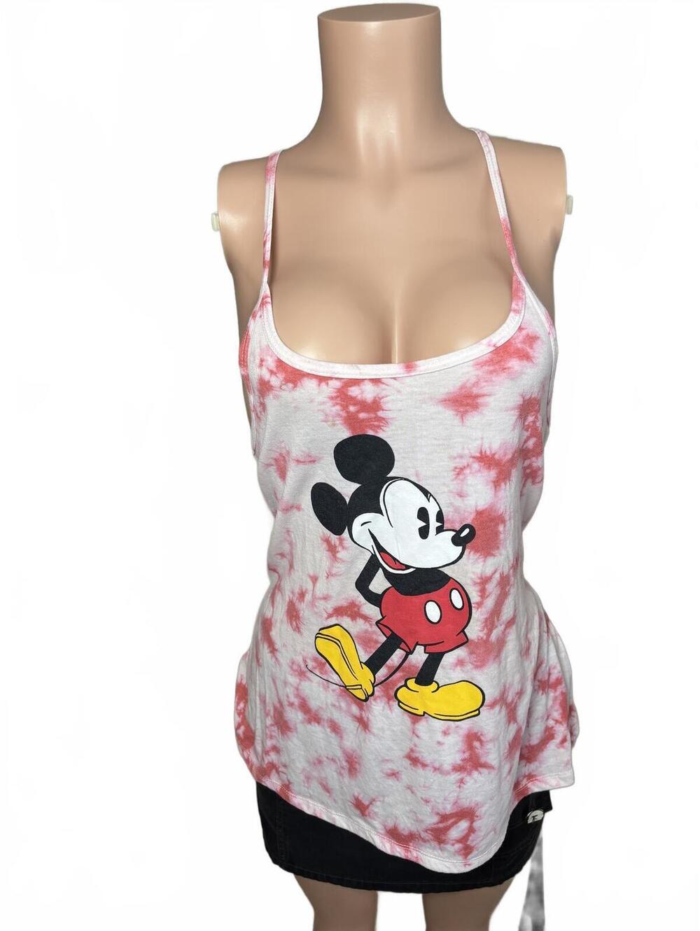 Disney Mickey Mouse Hippie Festival Tie-Dye Tank Top. Medium